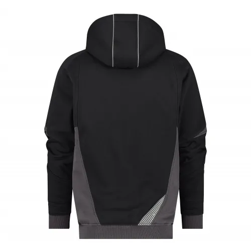 Работен суитшърт с качулка DASSY® Lunax Anthracite Grey/Black