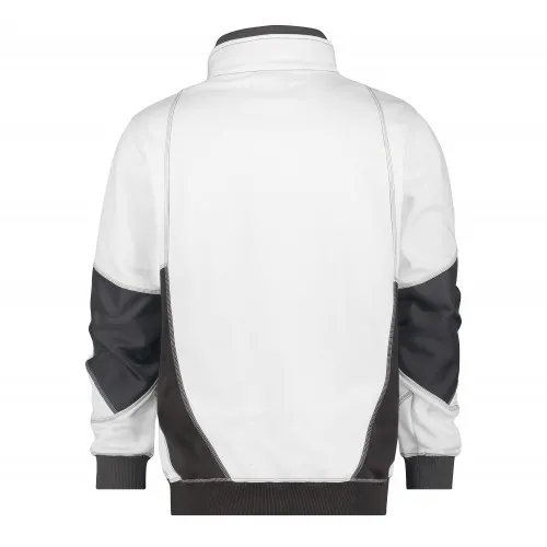 Работен суитшърт DASSY Stellar White-Anthracite Grey с подсилвания Cordura