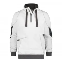 Работен суитшърт DASSY Stellar White-Anthracite Grey с подсилвания Cordura