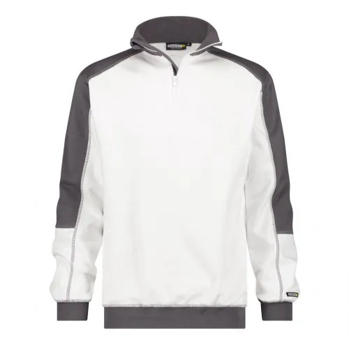 Работен суитшърт DASSY Basiel White/Cement Grey 