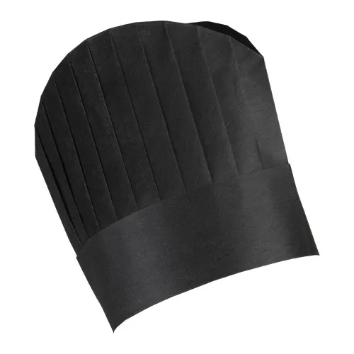Еднократна готварска шапка Black 25 см