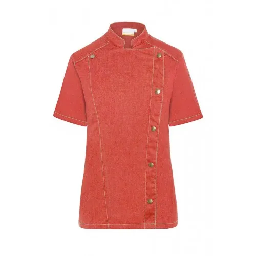 Дамска готварска куртка с къс ръкав Jeans Lady Vintage Red