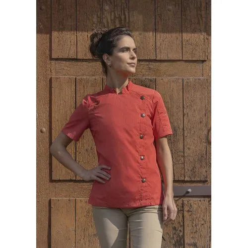 Дамска готварска куртка с къс ръкав Jeans Lady Vintage Red