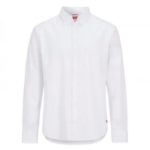 Бяла мъжка готварска куртка Segers 1117 Stretch – TENCEL Lyocell