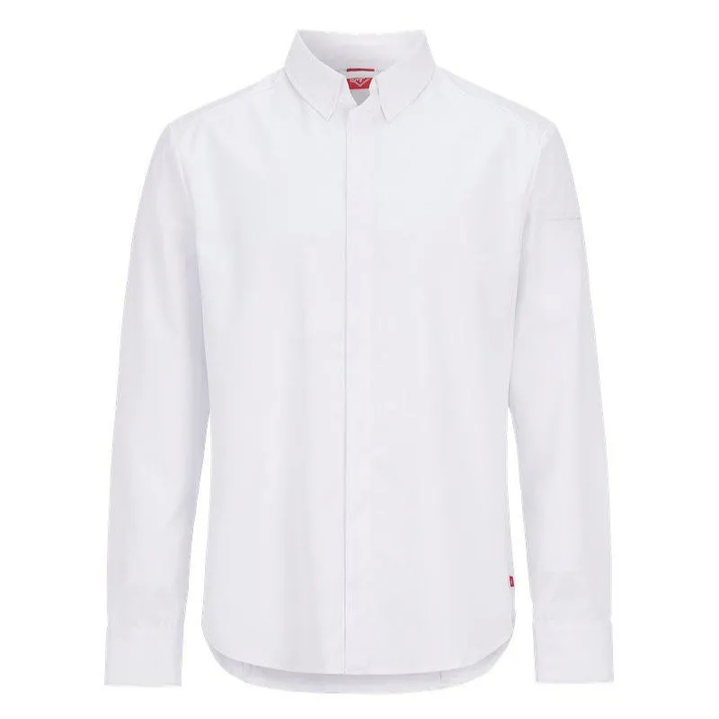 Бяла мъжка готварска куртка Segers 1117 Stretch – TENCEL Lyocell-1117275000-1