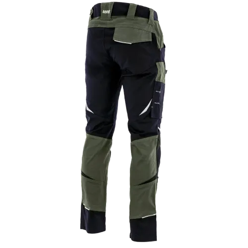 Еластичен работен панталон CottonFlex Black + Olive green